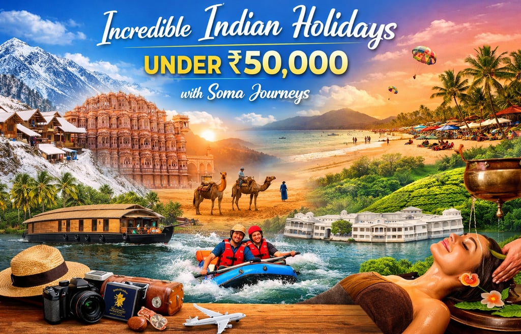 India Holidays under Rs 50000 by Soma Journeys