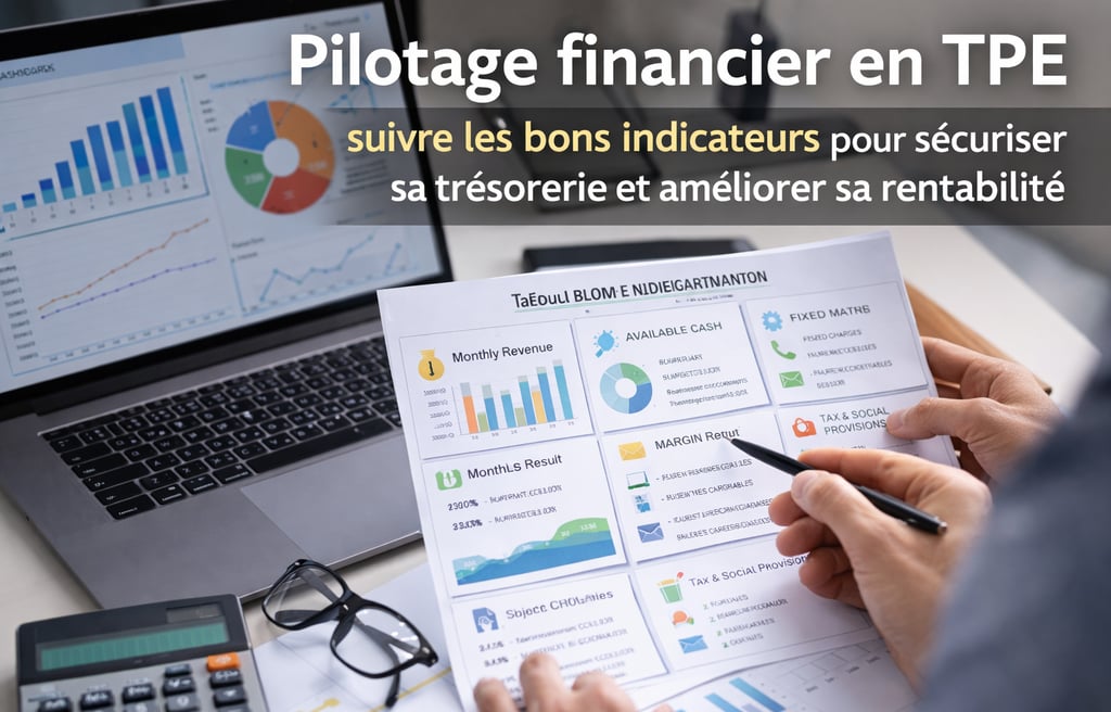 Pilotage financier TPE indépendant tableau de bord et indicateurs clés en 2026