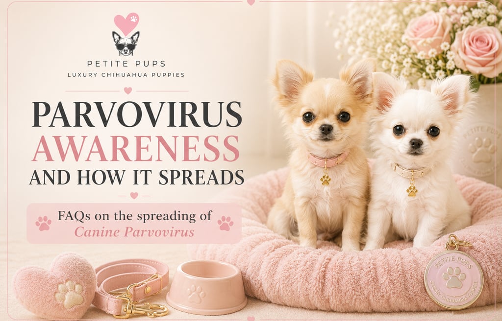 Petite Pups | Luxury Chihuahua Puppies | Parvovirus Awareness And How It Spreads | PetitePups.com