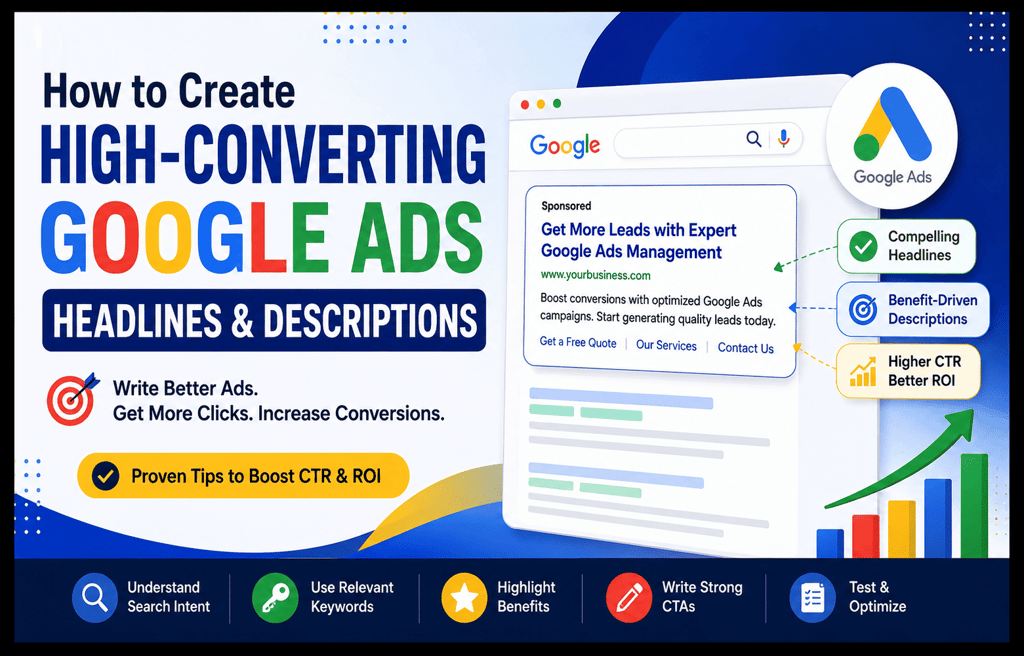 How to Create High-Converting Google Ads Headlines and Descriptions