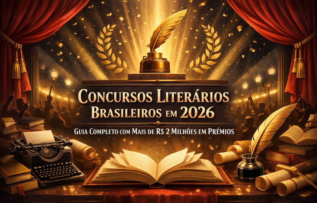 Concursos Literários Brasileiros em 2026: Guia Completo com Mais de R$ 2 Milhões em Prêmios