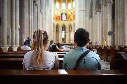 couple in church