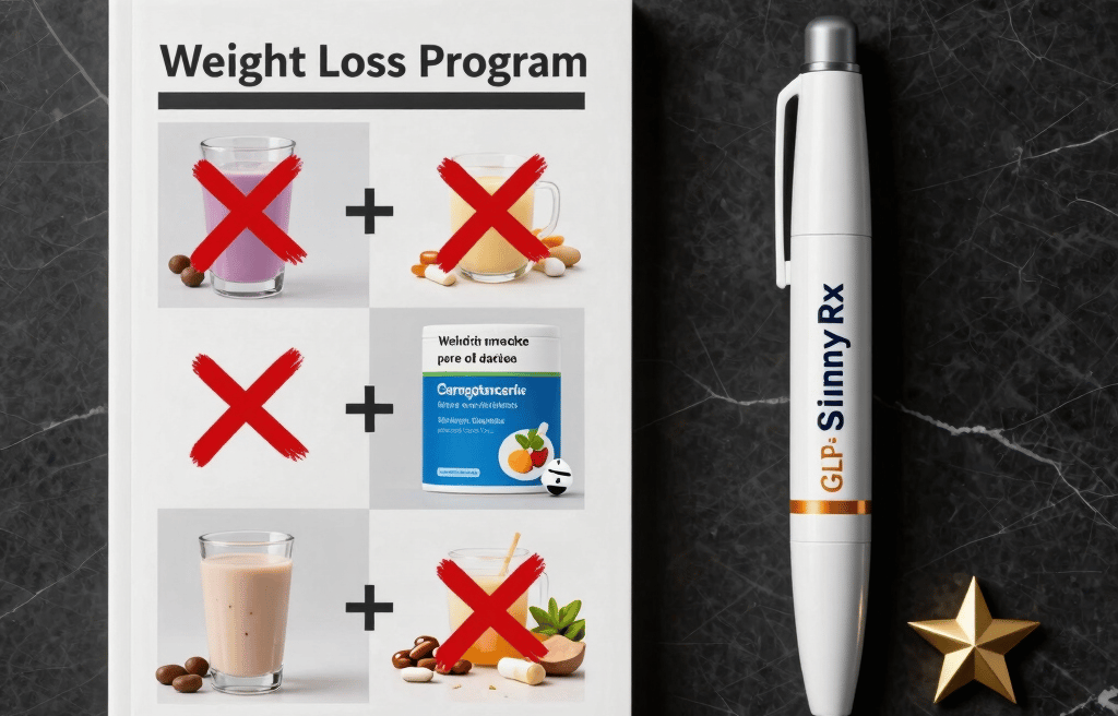 Most effective weight loss program SkinnyRx GLP-1 compared to shakes and other failed methods