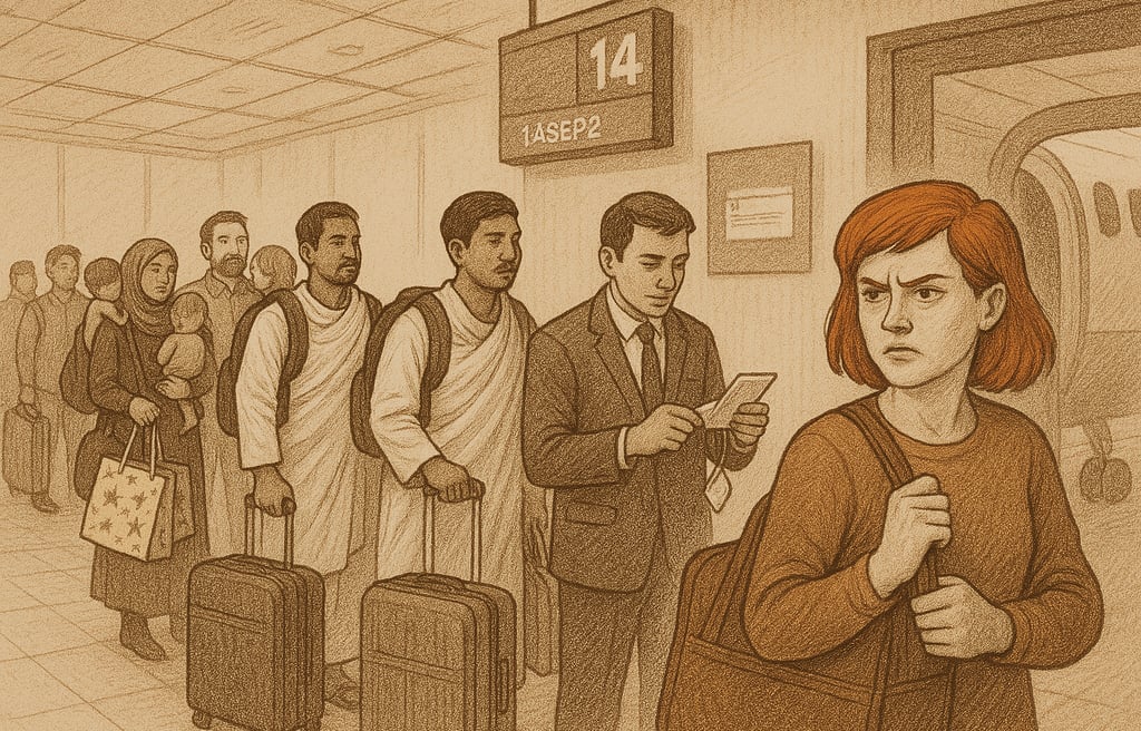 قصة من المطار: عندما تتحول حقائب السفر إلى أزمة قبل الإقلاع