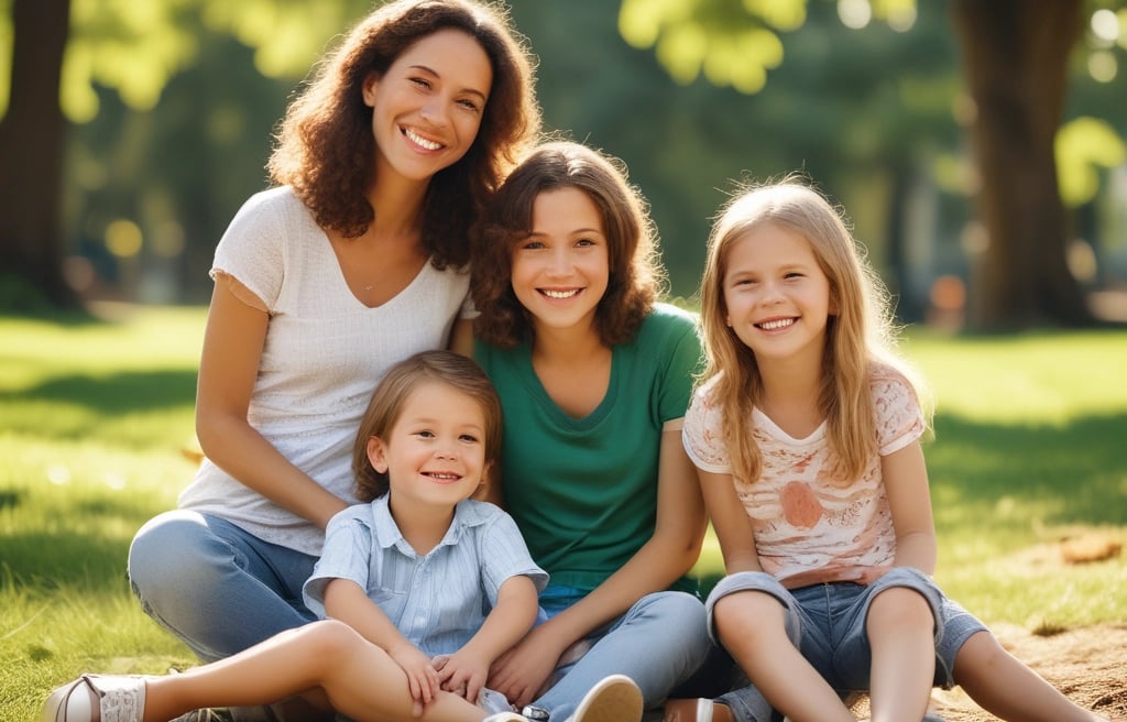A toddler in a floral-patterned top is being supported by adults holding her hands as she takes steps. One adult is crouched beside her, wearing a striped shirt. The scene conveys a familial and nurturing atmosphere.
