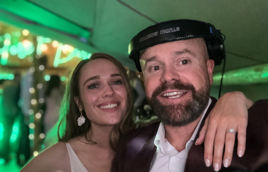 Wedding DJ Royle Forest with Bride in Teepee
