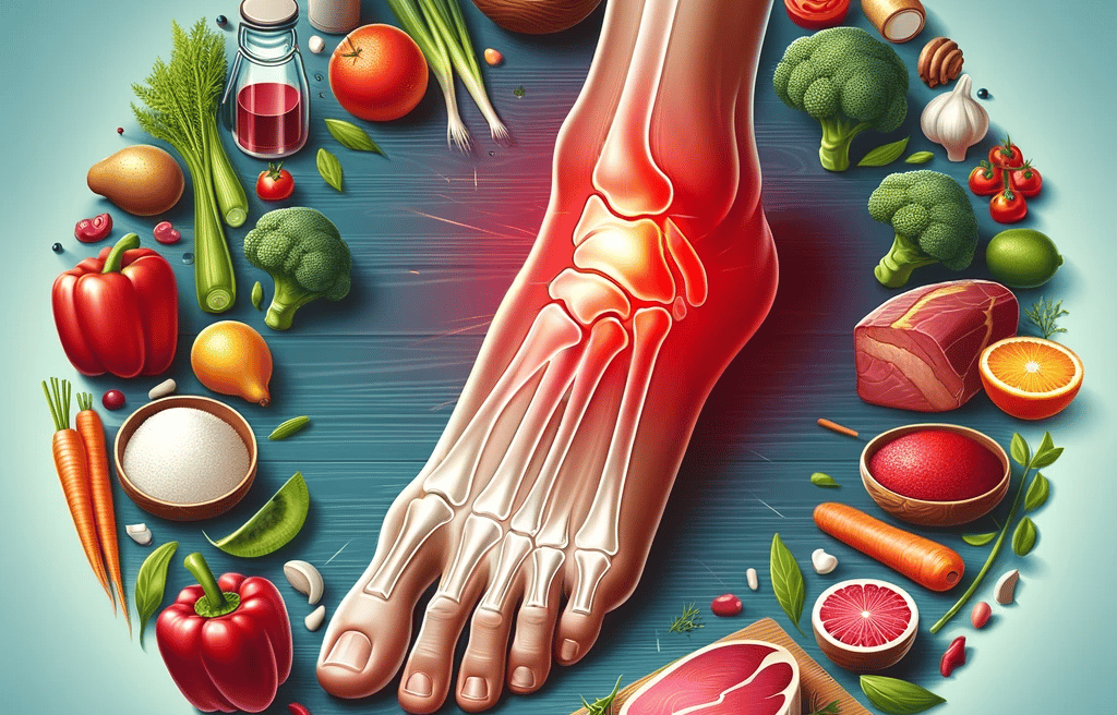 a foot with a foot pain and a foot with a foot injury
