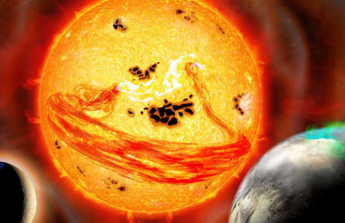 Tempestades estelares extremas revelam como o jovem Sol transformou a atmosfera da Terra primitiva