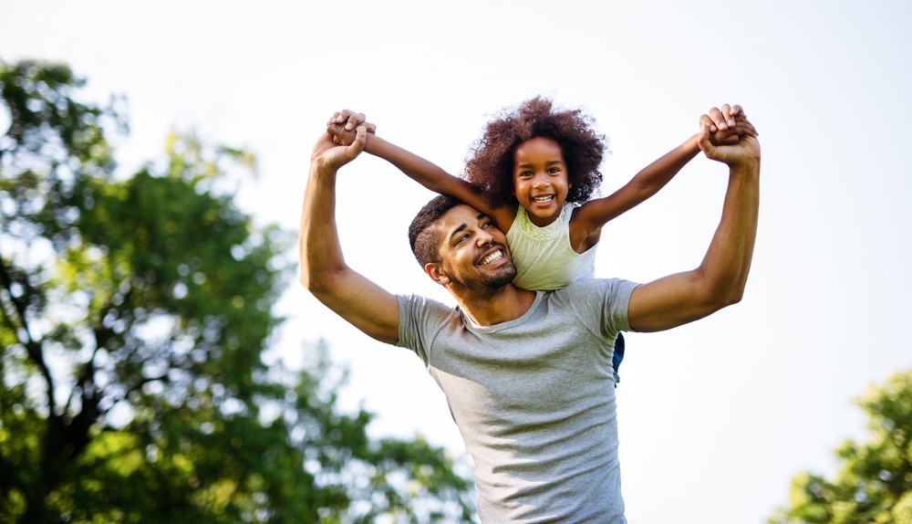 Father being a good role model for his daughter