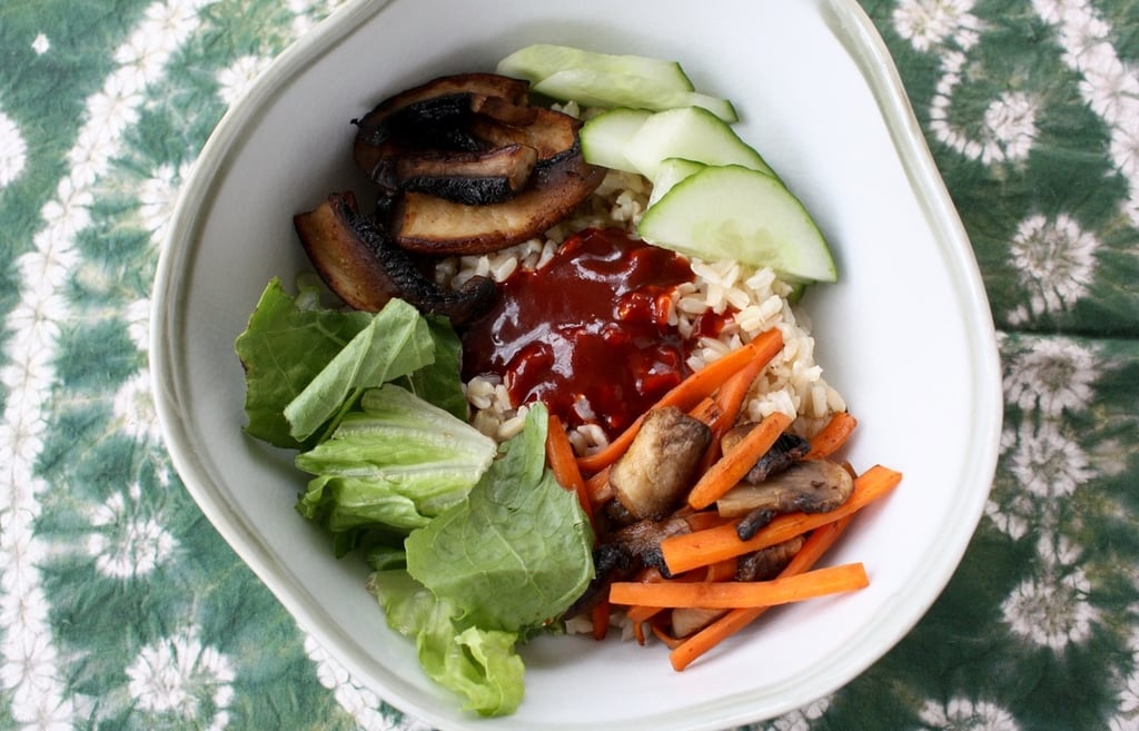 bi bim bap before fried egg