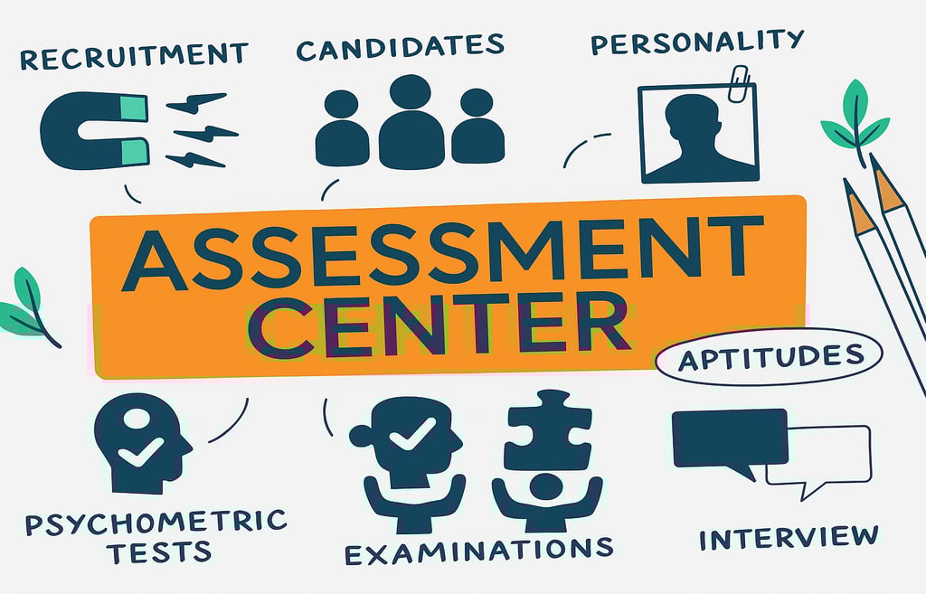 إنفوغرافيك خطوات اختبار الشخصية والقيم والميول ثم التقييم العملي – Kleverz