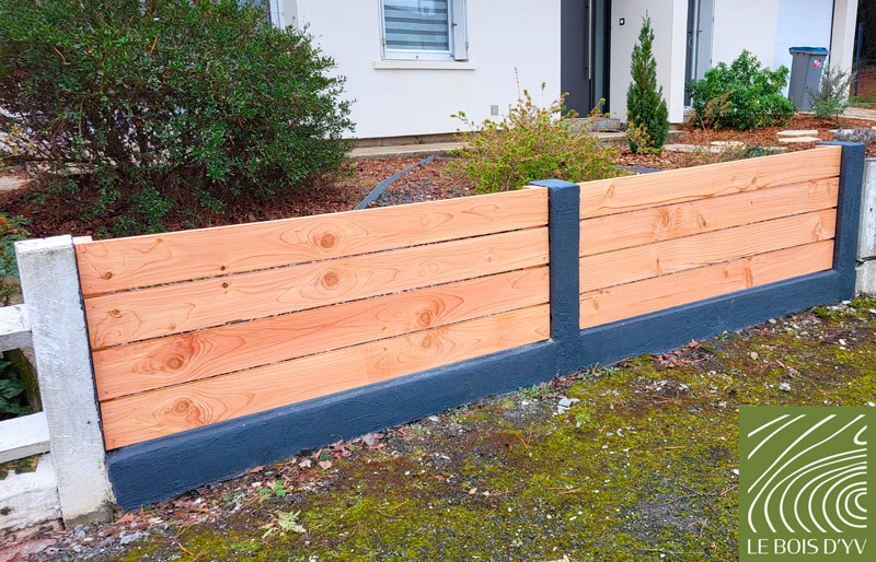 Réfection de clôture en douglas