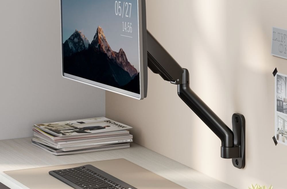 Singularity-India-LUMI-Monitor-Arm-keyboard
