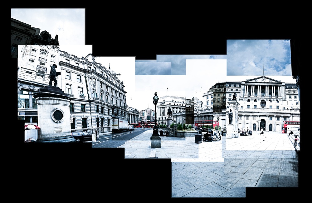 A joiner image of the Bank of England