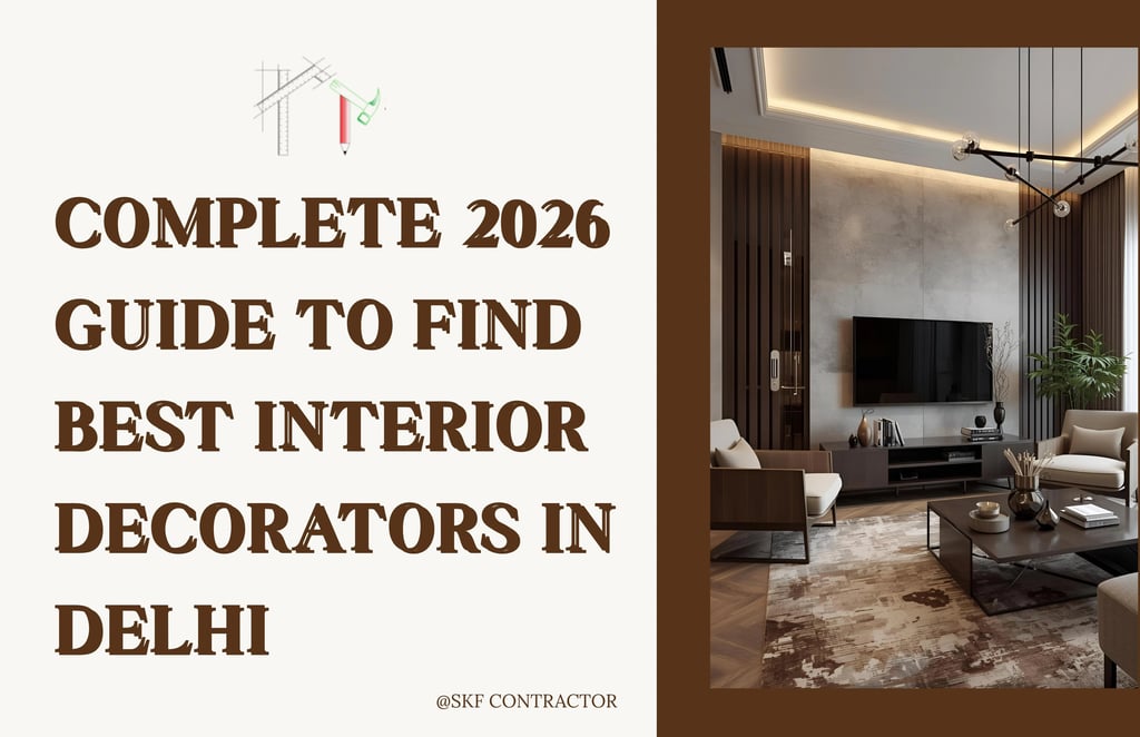 Complete 2026 Guide to Find Best Interior Decorators in Delhi