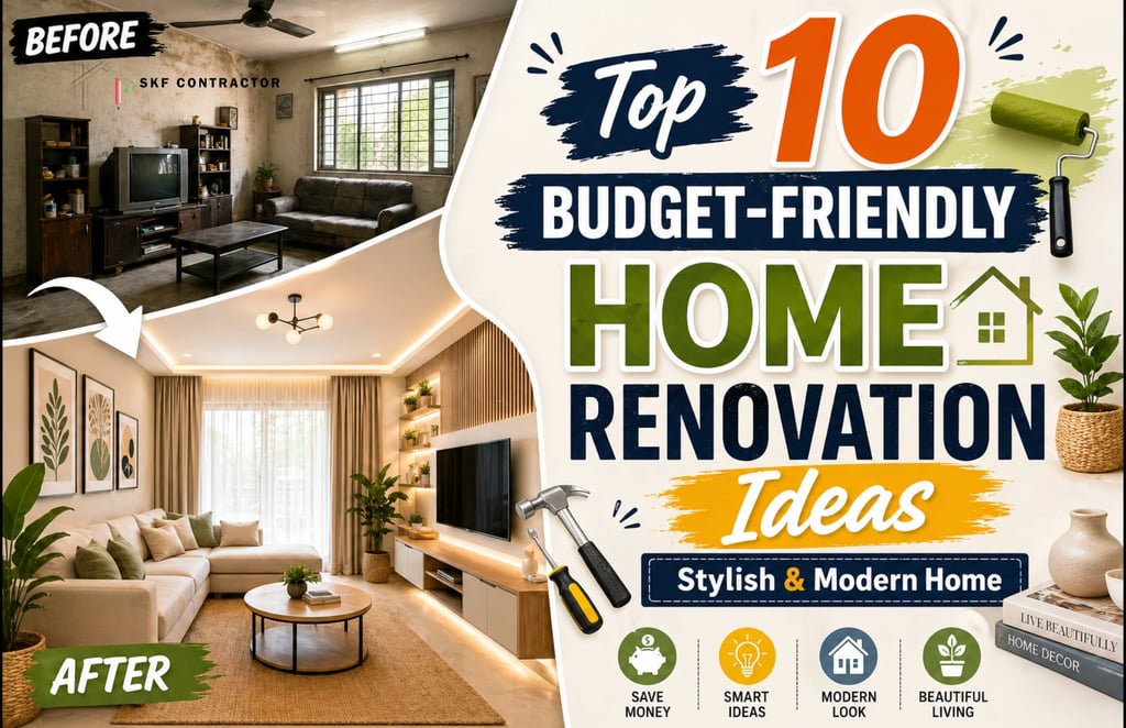 Top 10 Budget-Friendly Home Renovation Ideas for a Stylish and Modern Home