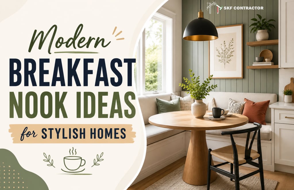 Modern Breakfast Nook Ideas for Stylish Homes