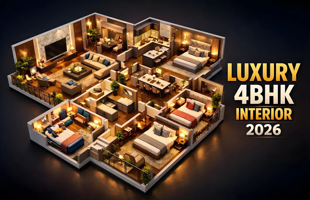 luxury 4bhk interior design 2026