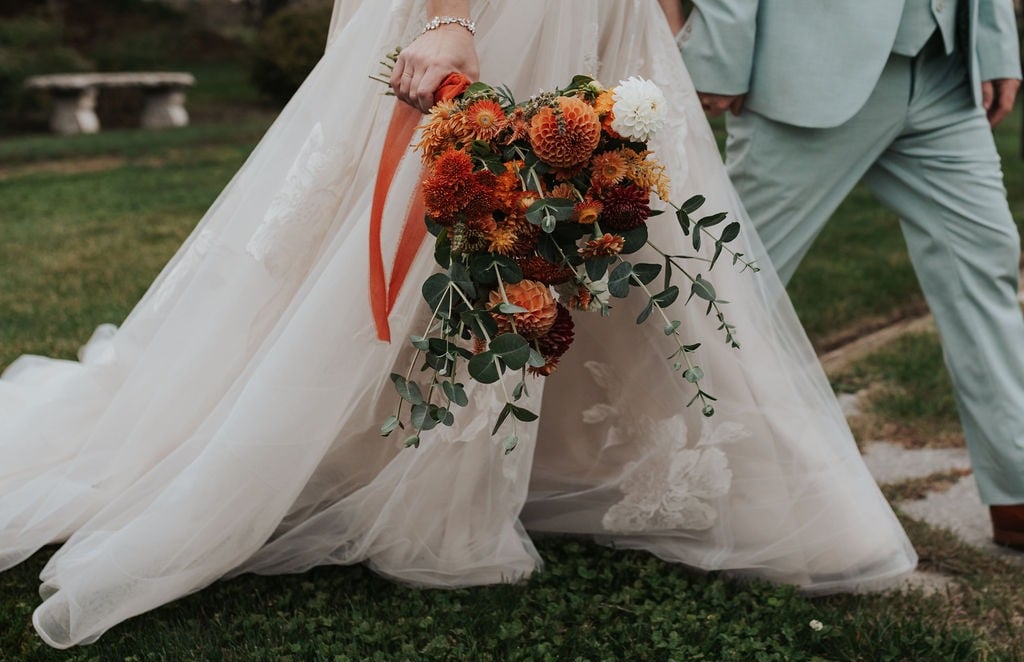 Bridal bouquet by Beauty Grows Wild, wedding florist in Medford Oregon