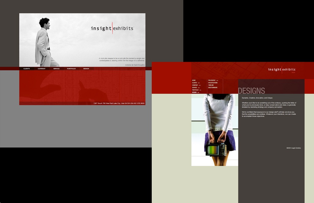 Insight Exhibits Website Design