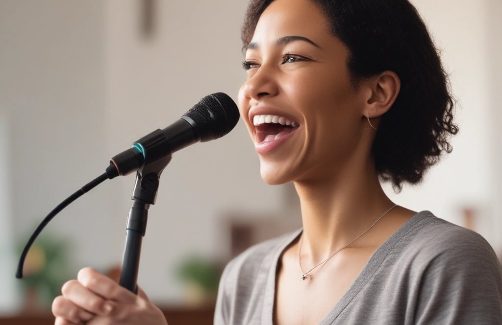 A small group of diverse people sitting in a cozy circle, sharing and connecting warmly in a living room filled with soft natural light.