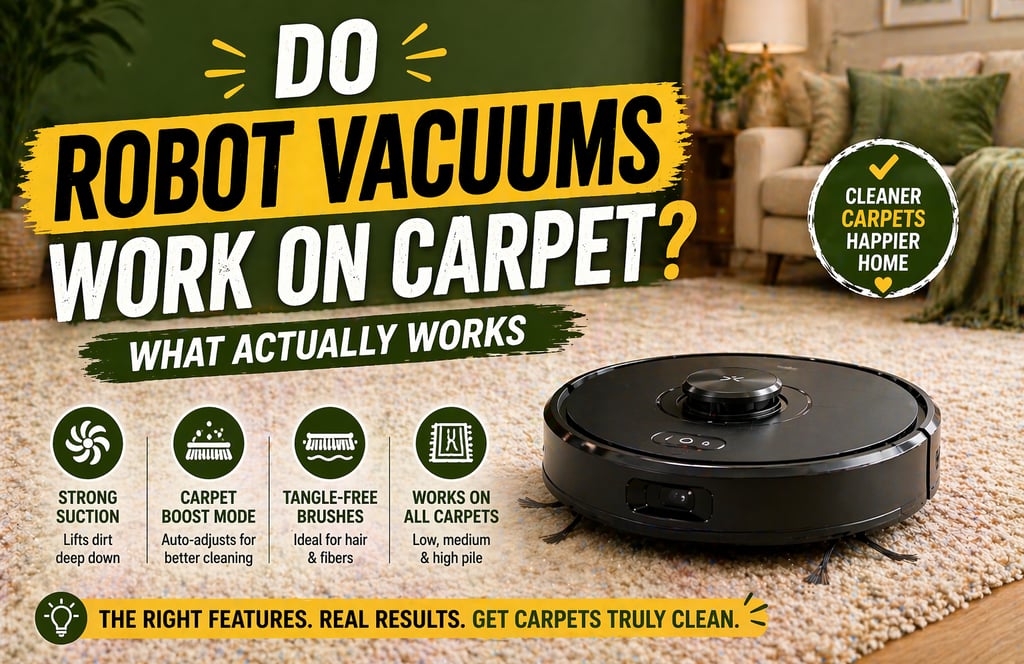 Do Robot Vacuums Work on Carpet? What Actually Works