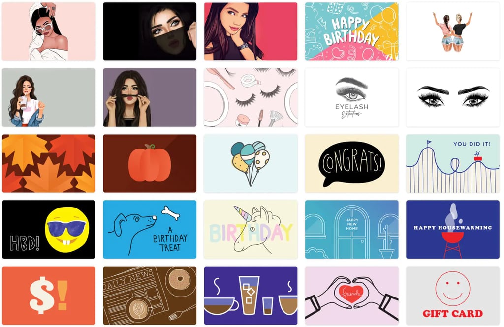 Tarjetas de regalo electrónicas pestañas por Ale Katy