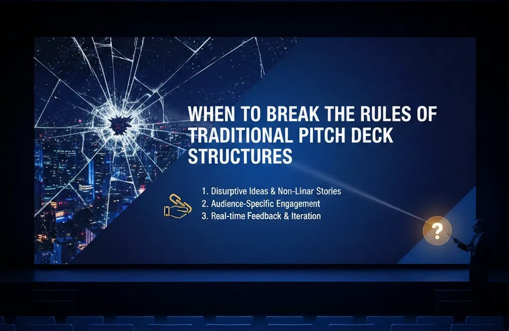 When to Break the Rules of Traditional Pitch Deck Structures