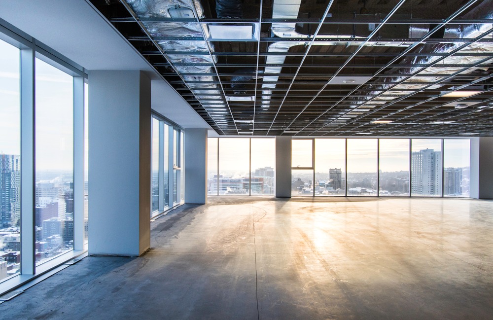 office floor after clean out