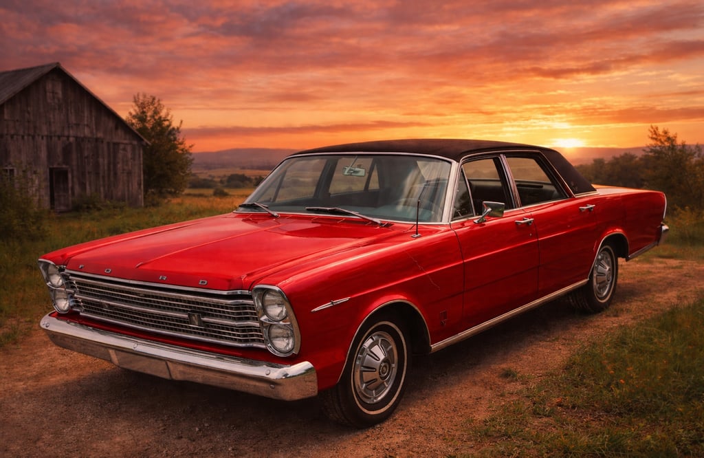 imagem horizontal para capa sobre carros antigos da Ford