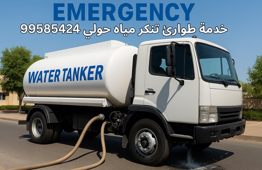 تنكر طوارئ ماء حولي ، تنكر ماء الكويت ، تنكر ماء العاصمة ، تنكر ماء الفروانية ، تنكر ماء مبارك الكبير