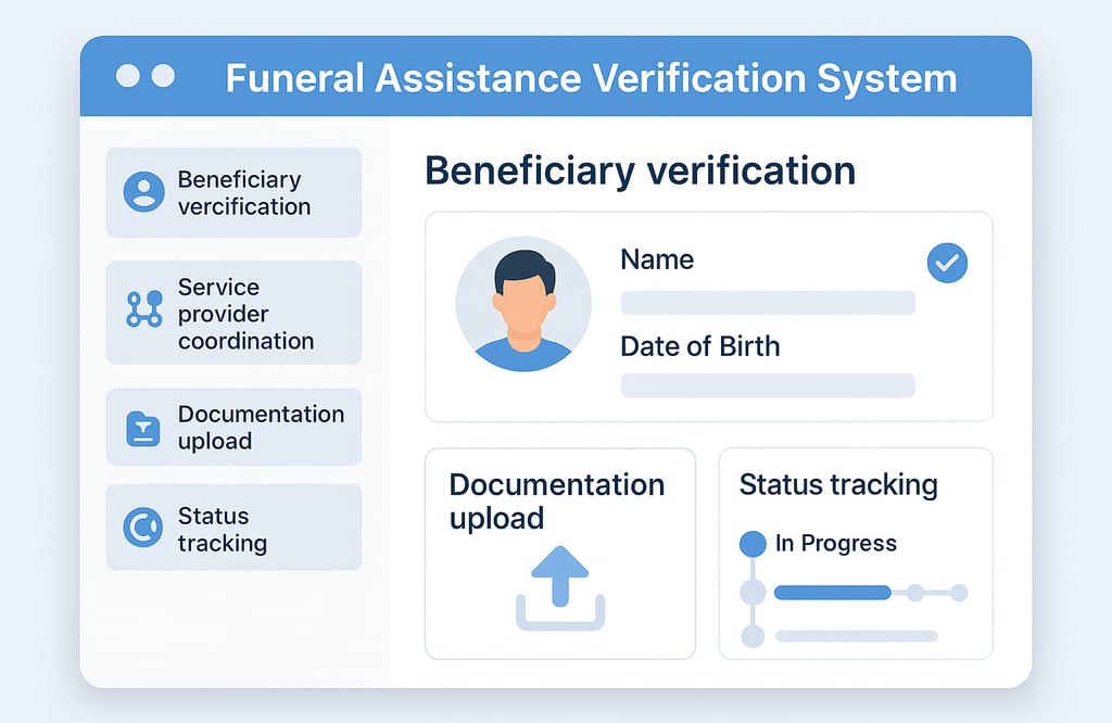 Funeral Assistance Verification System