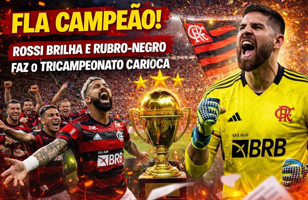 ⚽ Fla Campeão! Rossi Brilha e Rubro-Negro Faz o Tricampeonato Carioca