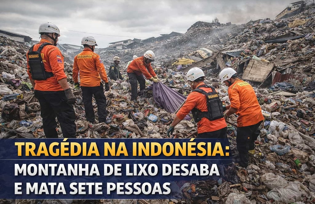 🗑️ Tragédia na Indonésia: Montanha de Lixo Desaba e Mata Sete Pessoas