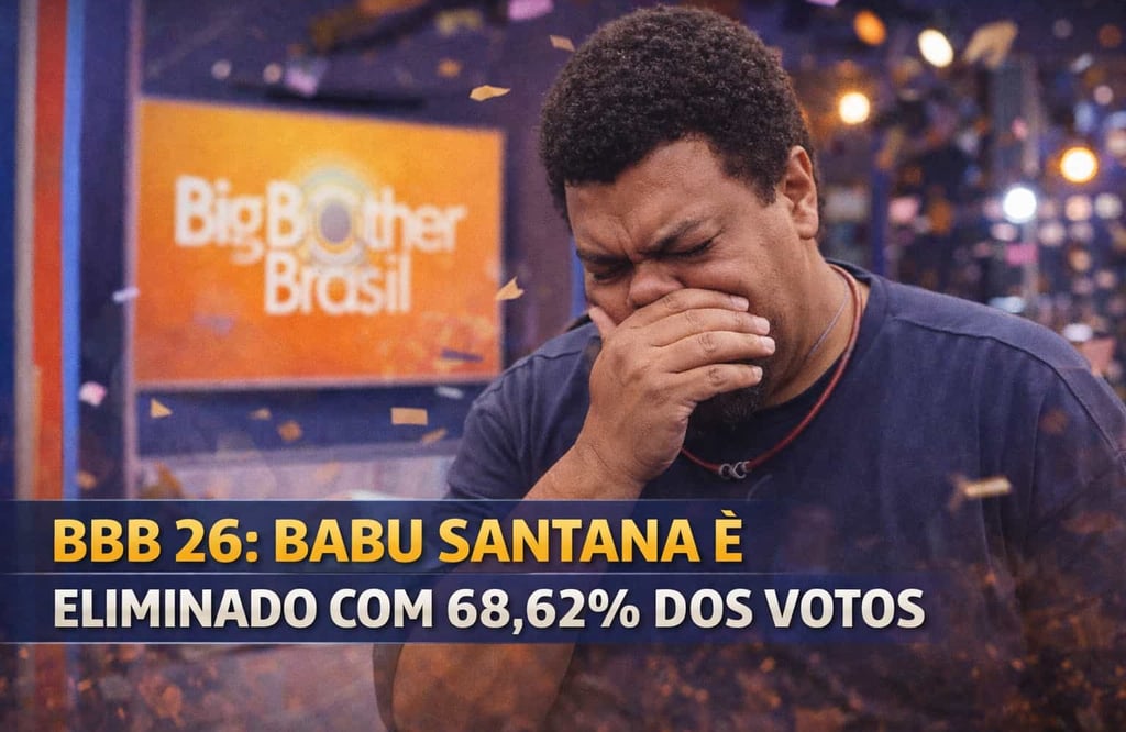 BBB 26: Babu Santana é Eliminado com 68,62% dos Votos