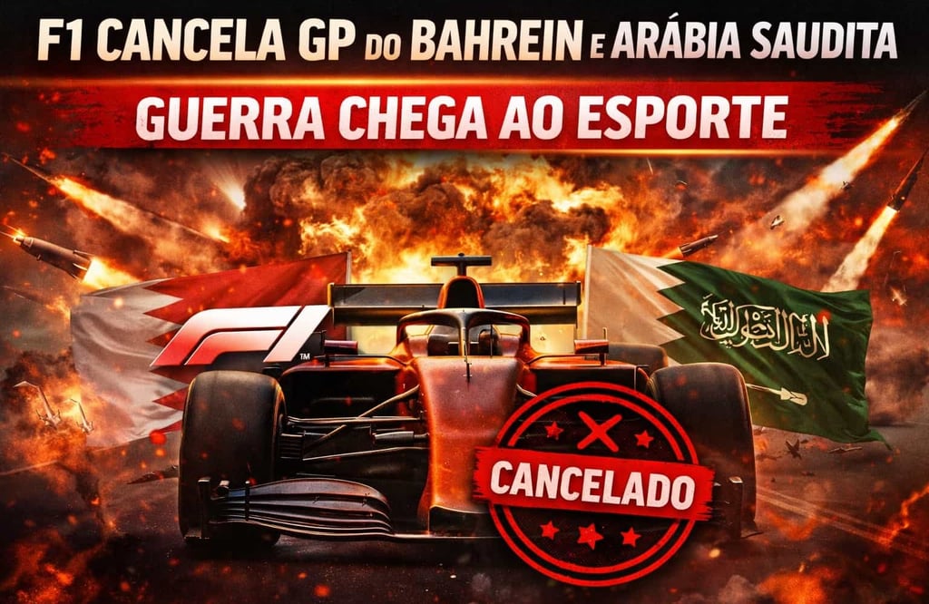 F1 Cancela GP do Bahrein e Arábia Saudita: Guerra Chega ao Esporte