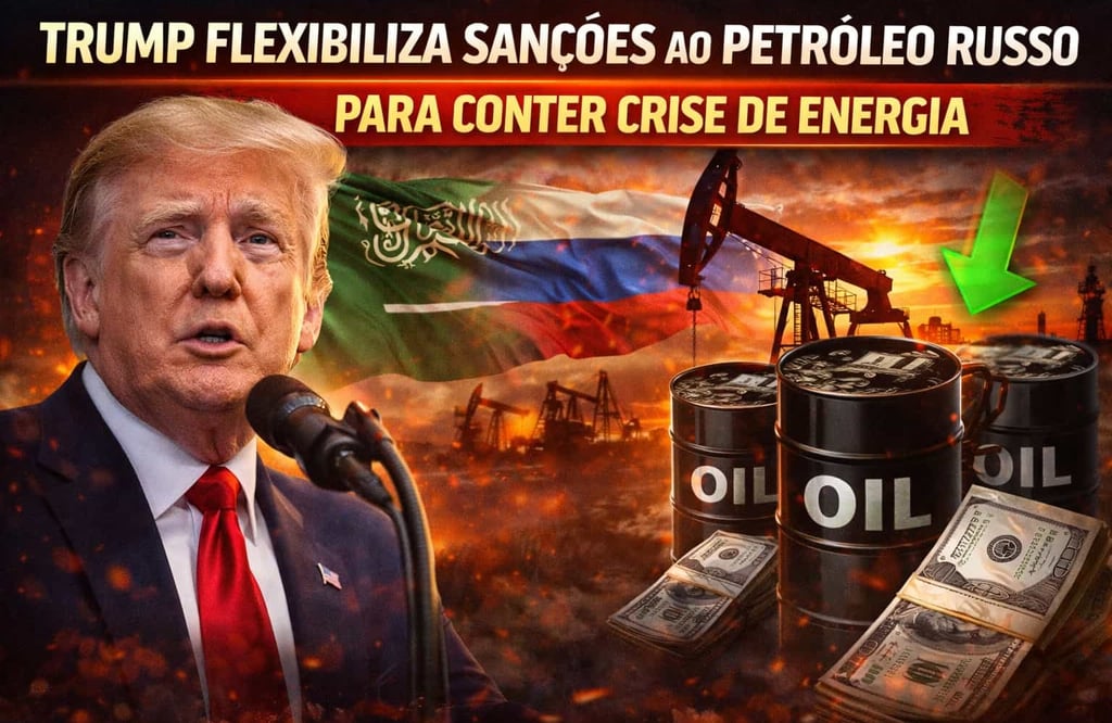 Trump Flexibiliza Sanções ao Petróleo Russo para Conter Crise de Energia