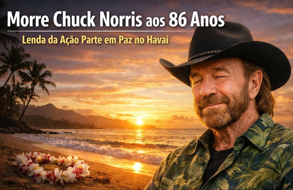 Morre Chuck Norris aos 86 Anos: Lenda da Ação Parte em Paz no Havaí