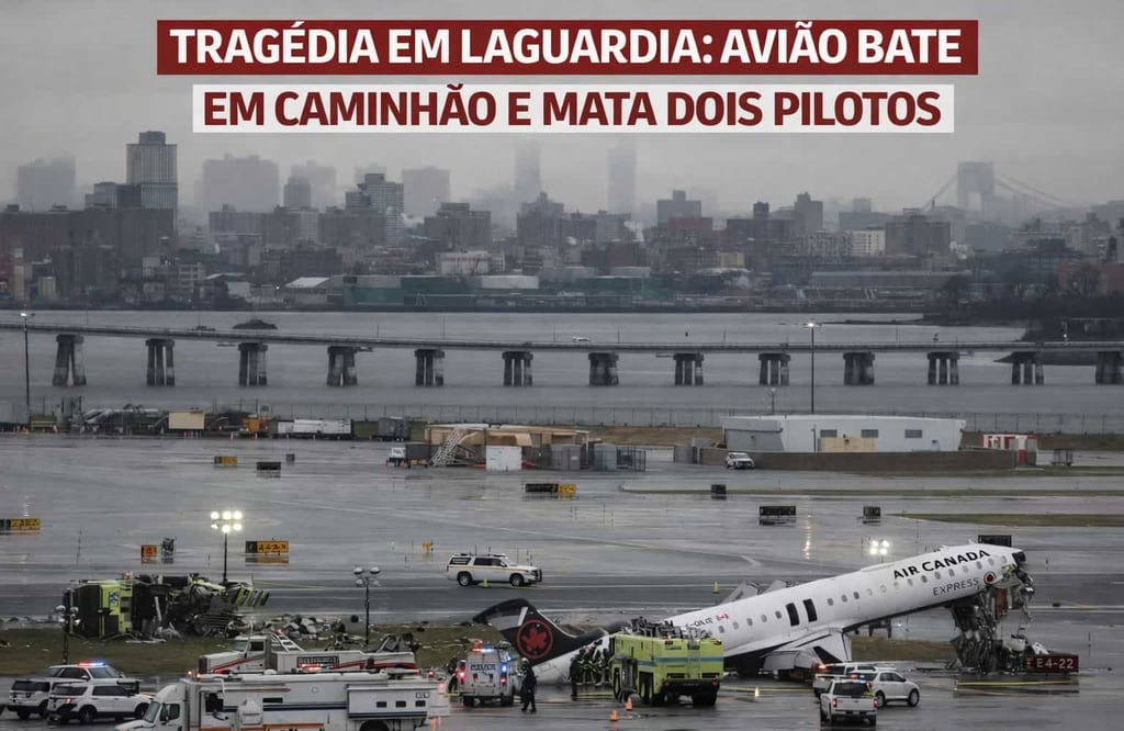 Tragédia em LaGuardia: Avião Bate em Caminhão e Mata Dois Pilotos