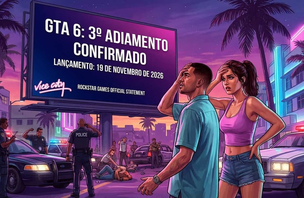 GTA 6: 3º Adiamento Confirma Lançamento para 19 de Novembro de 2026
