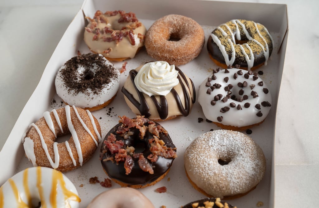 box of mixed donuts