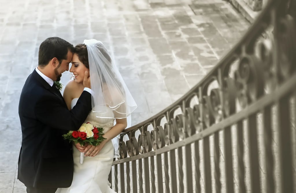 una sposa e uno sposo a Ragusa Ibla