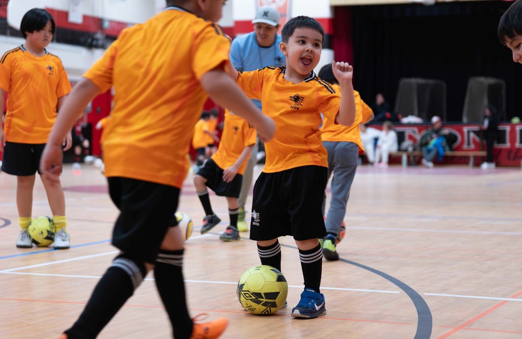 beginner soccer training for kids learning ball control in Mississauga