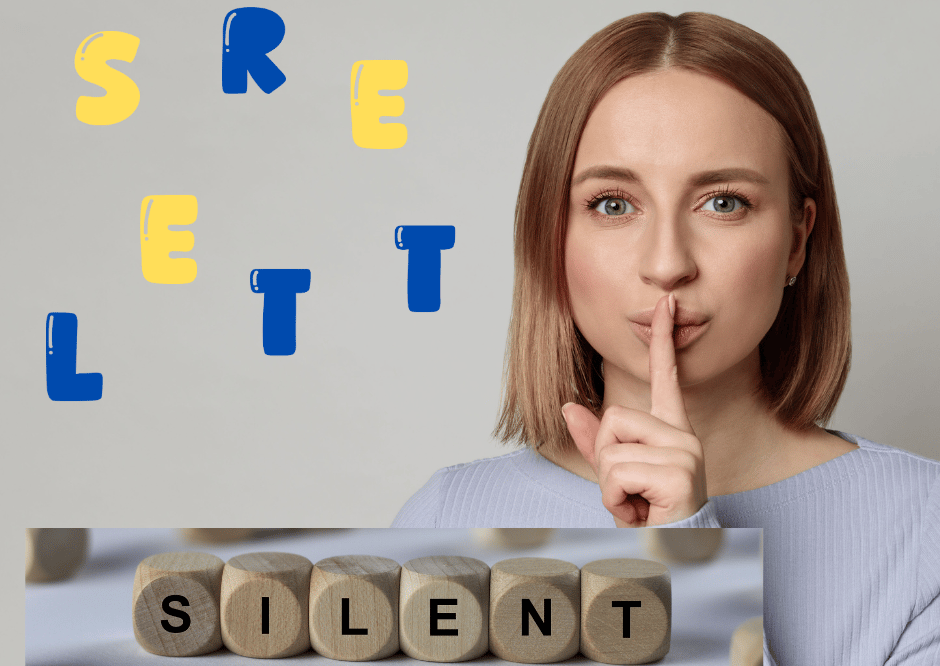 Woman doing silent signal