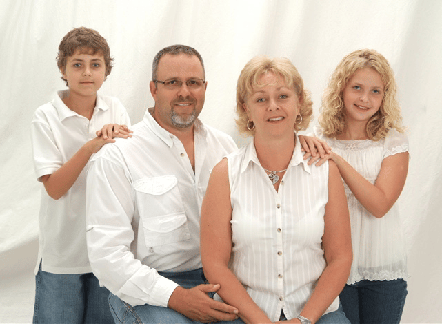 Jimmy Crabtree with his Family