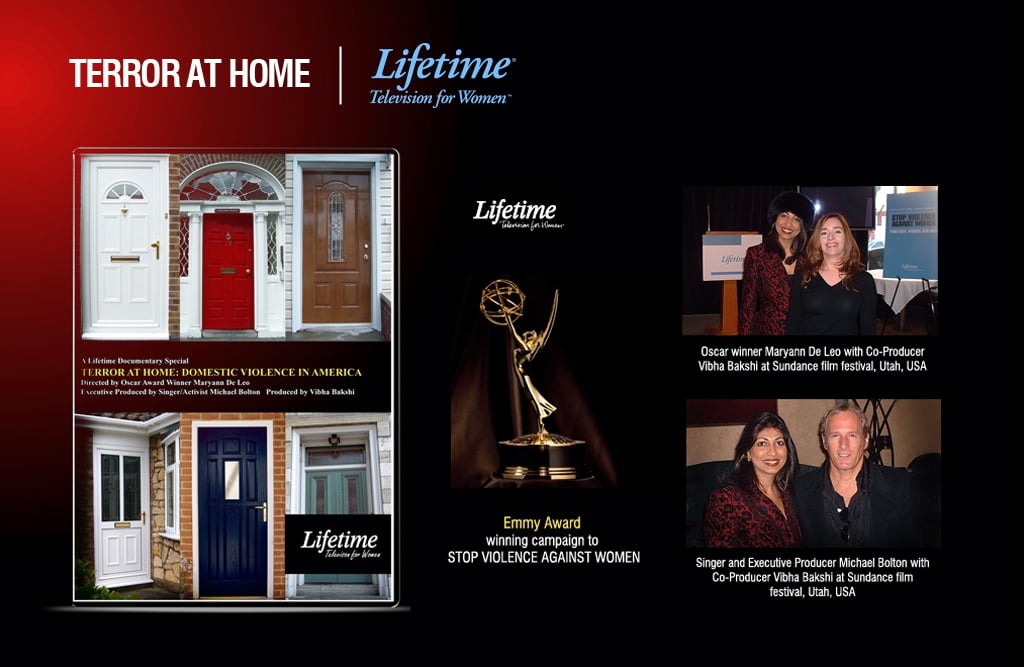 TERROR AT HOME, is a Lifetime Television film. It is part of the United States Government’s Emmy Awa