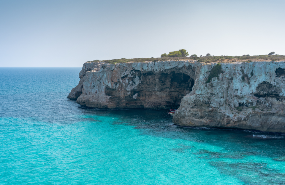 mer turquoise aux Baléares