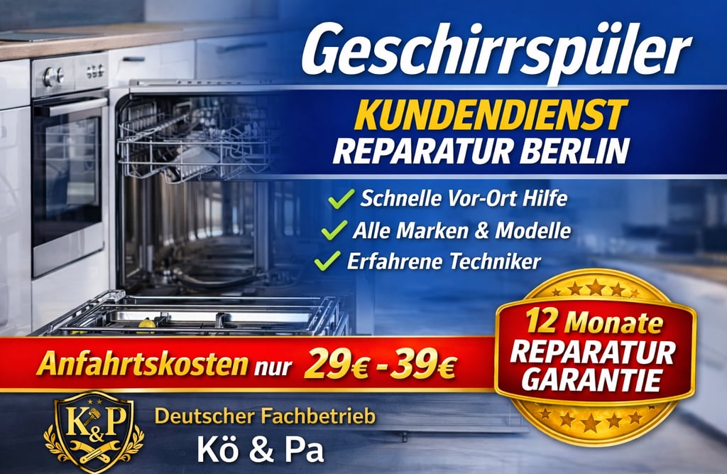 geschirrspüler reparatur berlin