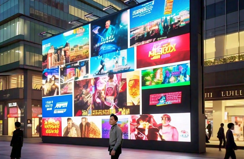 outdoor video advertising screen