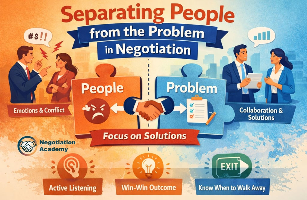 Separate people from the problem